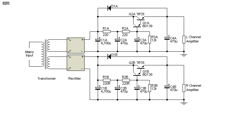 电容倍增器电源